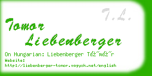 tomor liebenberger business card